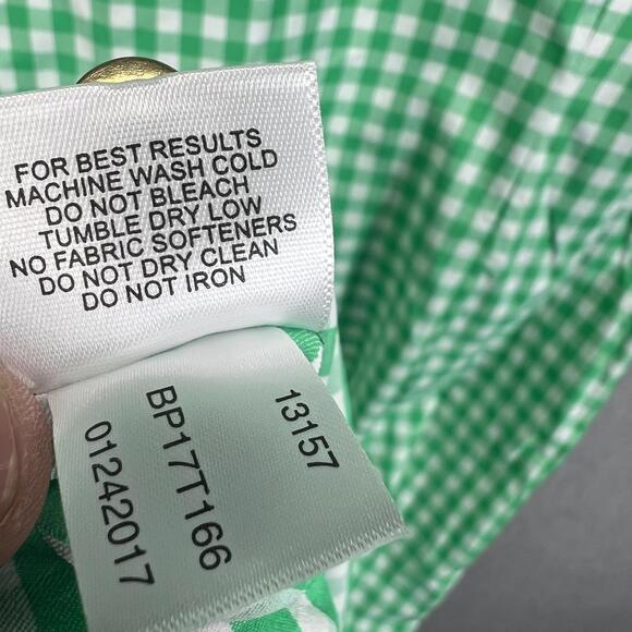 Peter Millar x The Masters Gingham Shirt Dress Women's Size S Roll Tab Golf EUC - Picture 7 of 11